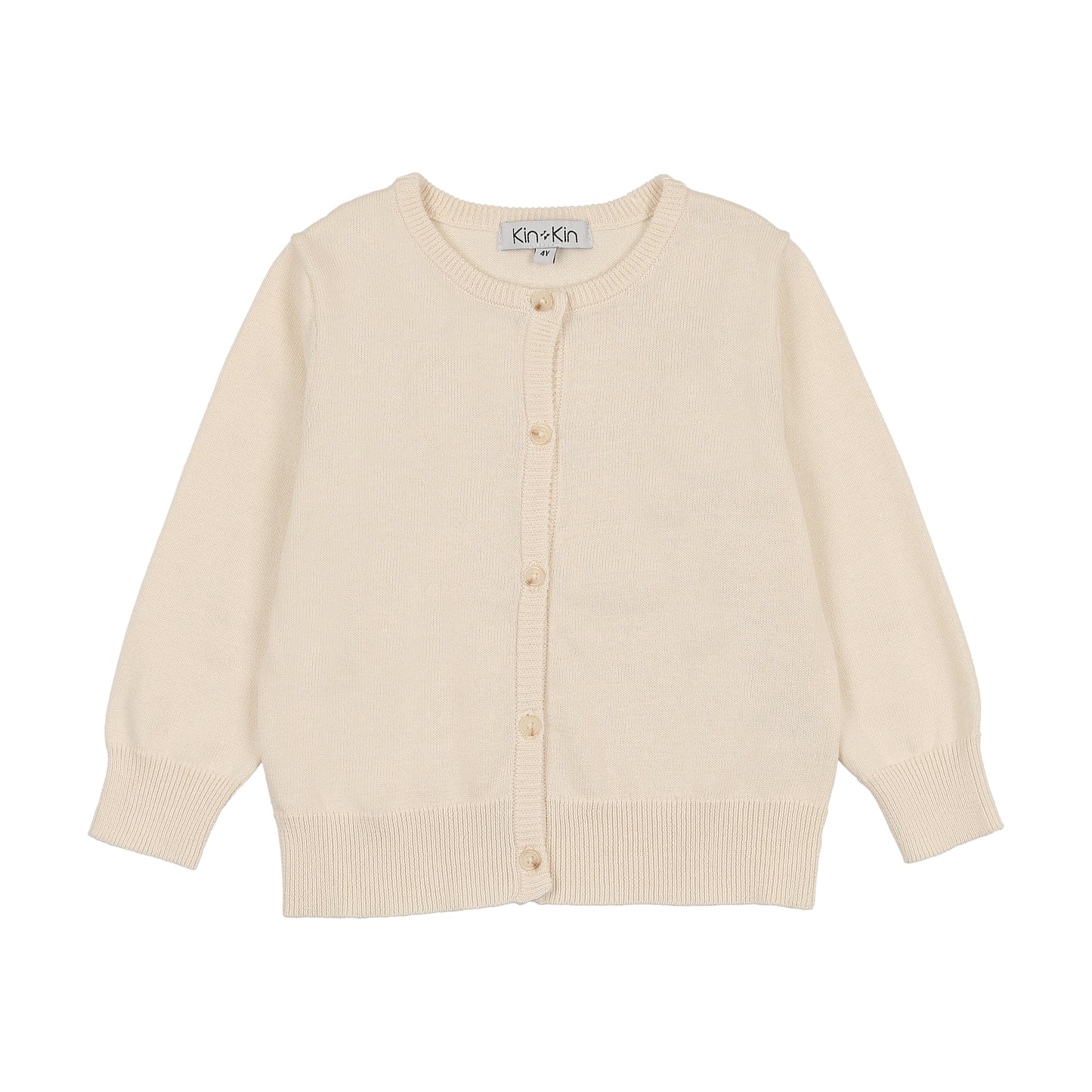 Girls Pointelle Sweater Natural