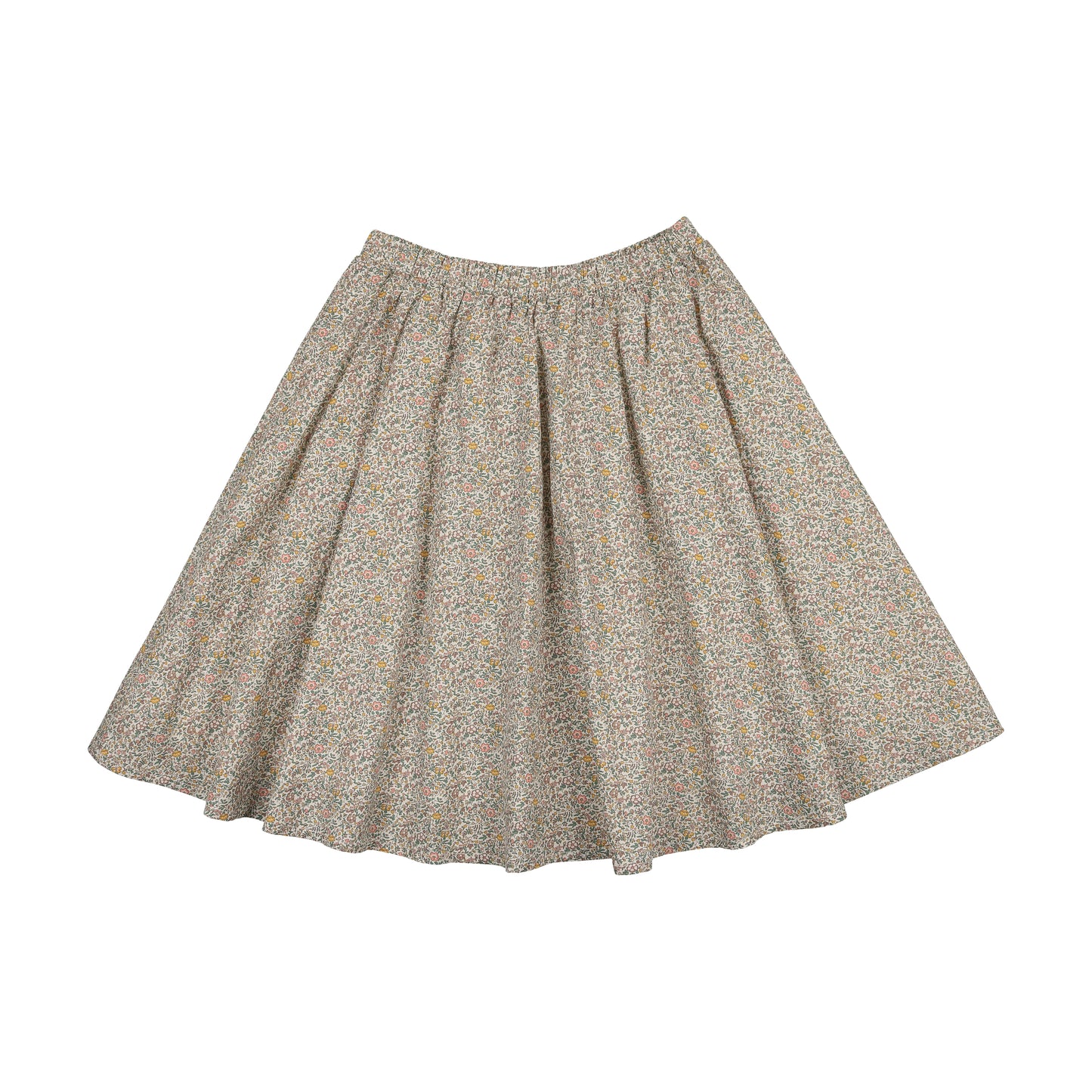 Girls gathered skirt floral print