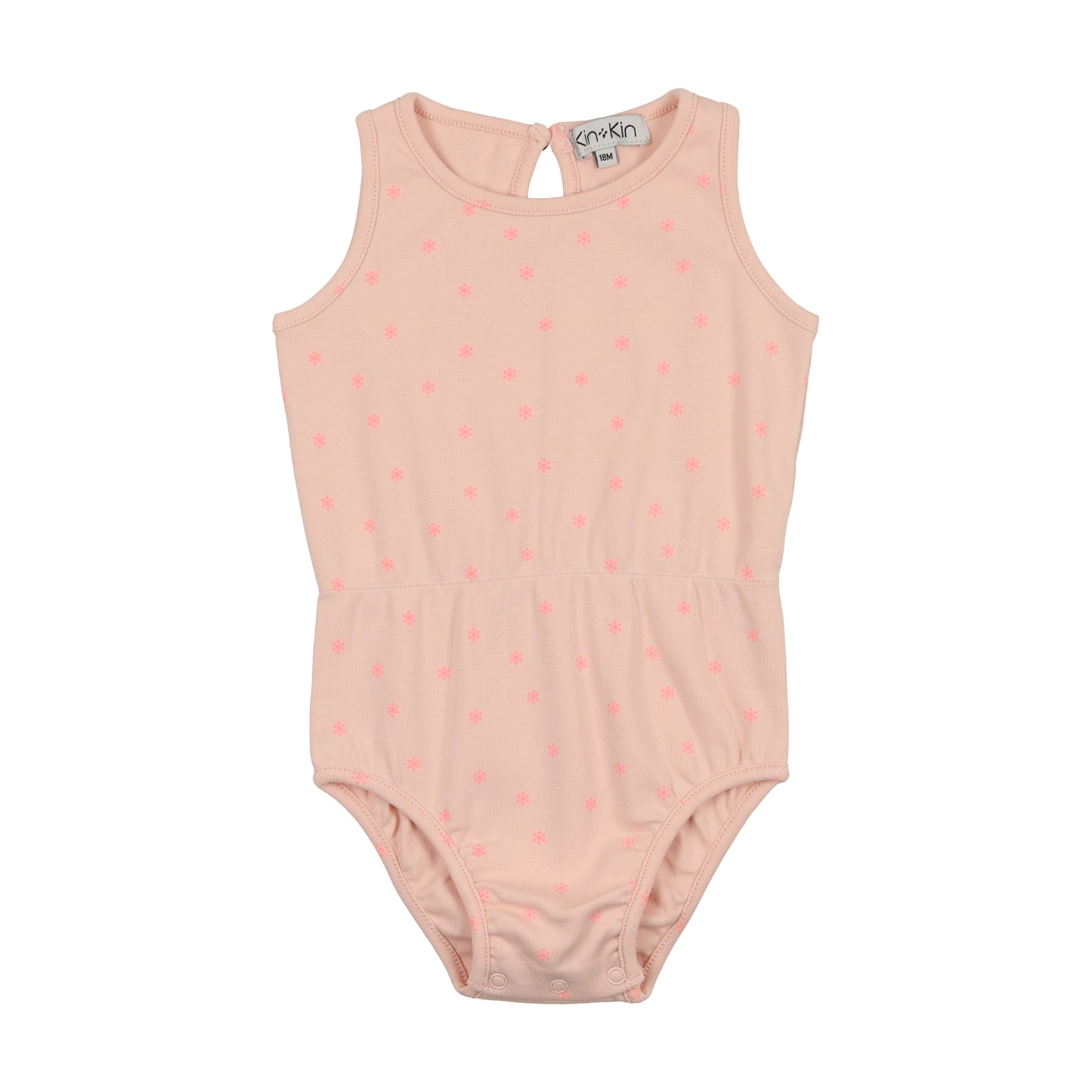 Pink & Hot Pink thread Jersey Romper