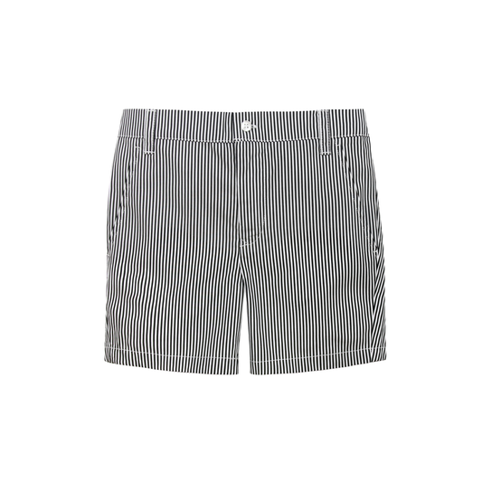 Boys Shorts- Black & white Stripe