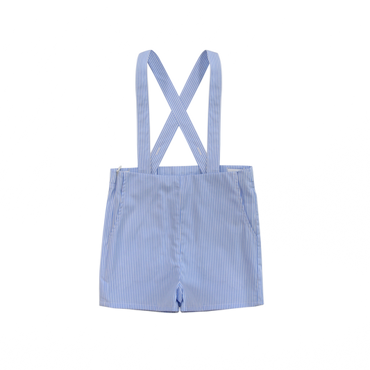 Baby Overalls Blue and White Stripe
