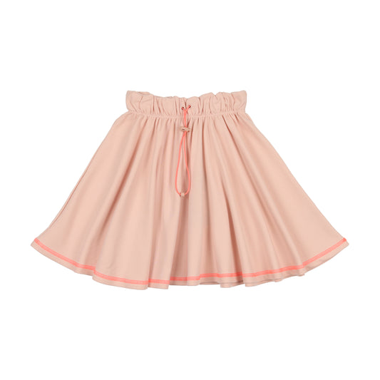 Pink & Hot Pink thread Jersey Short Skirt