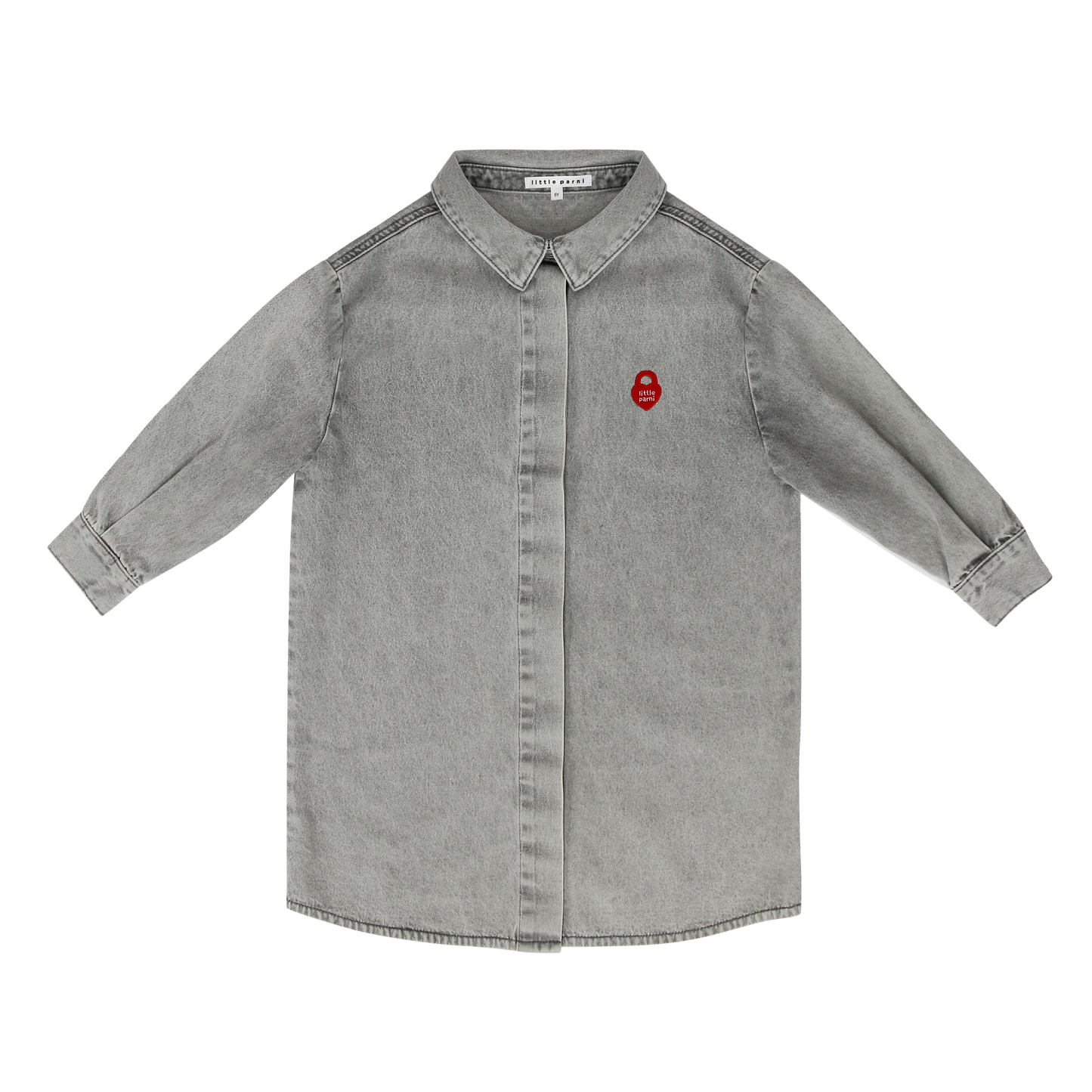 Grey Denim Shirt Dress