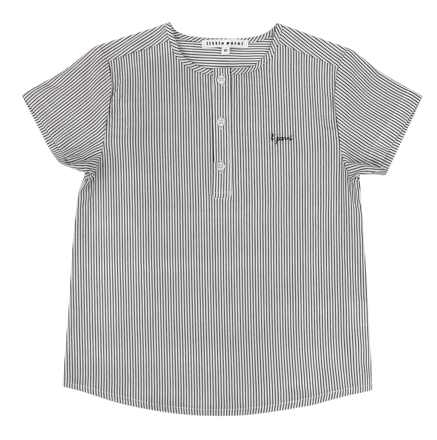 Black/White Boys Pinstriped Shirt