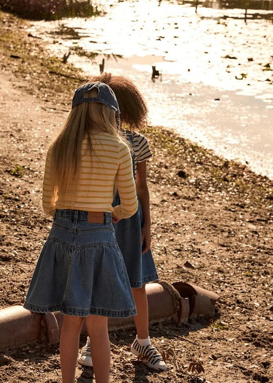 Blue Denim Short Skirt