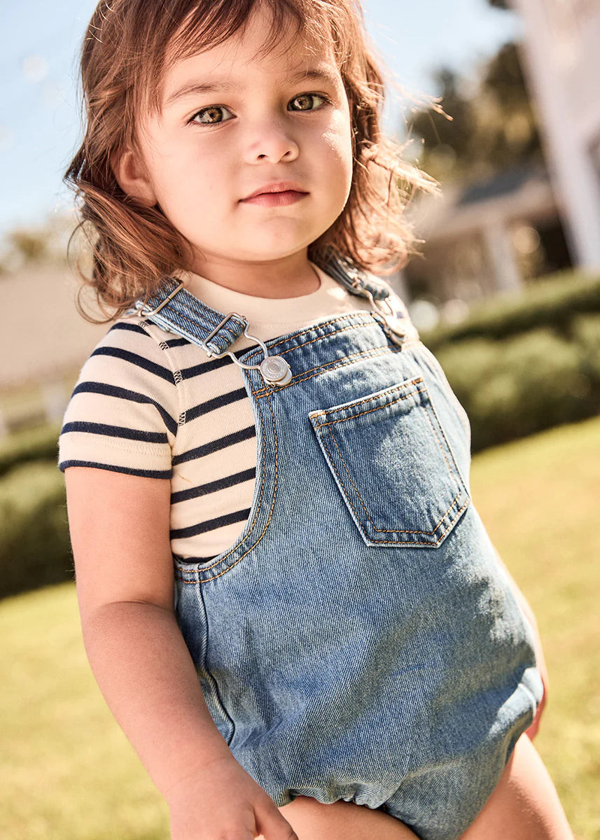 Classic Stripes Onesie Navy/Ivory