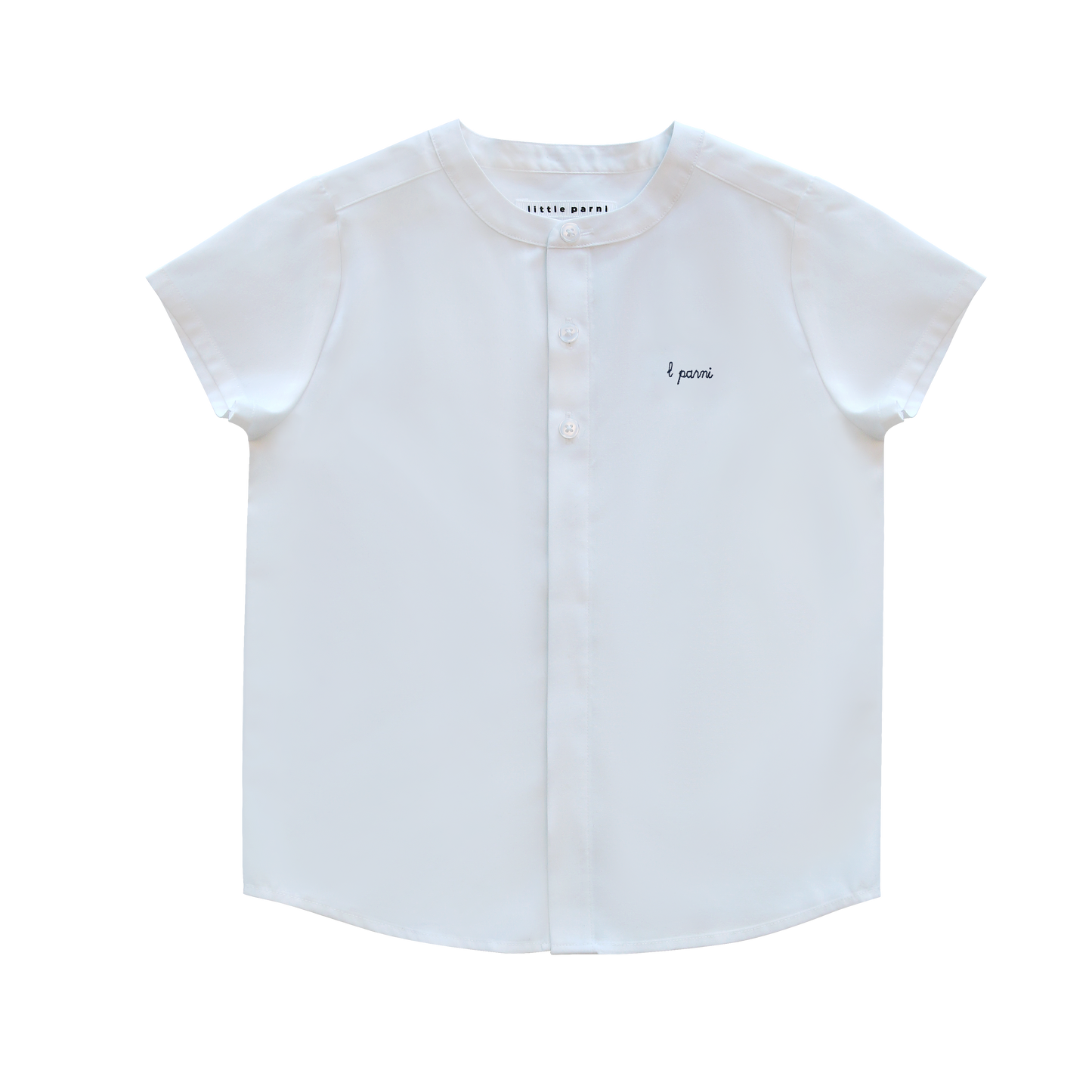 White/Navy Signature Placket Shirt