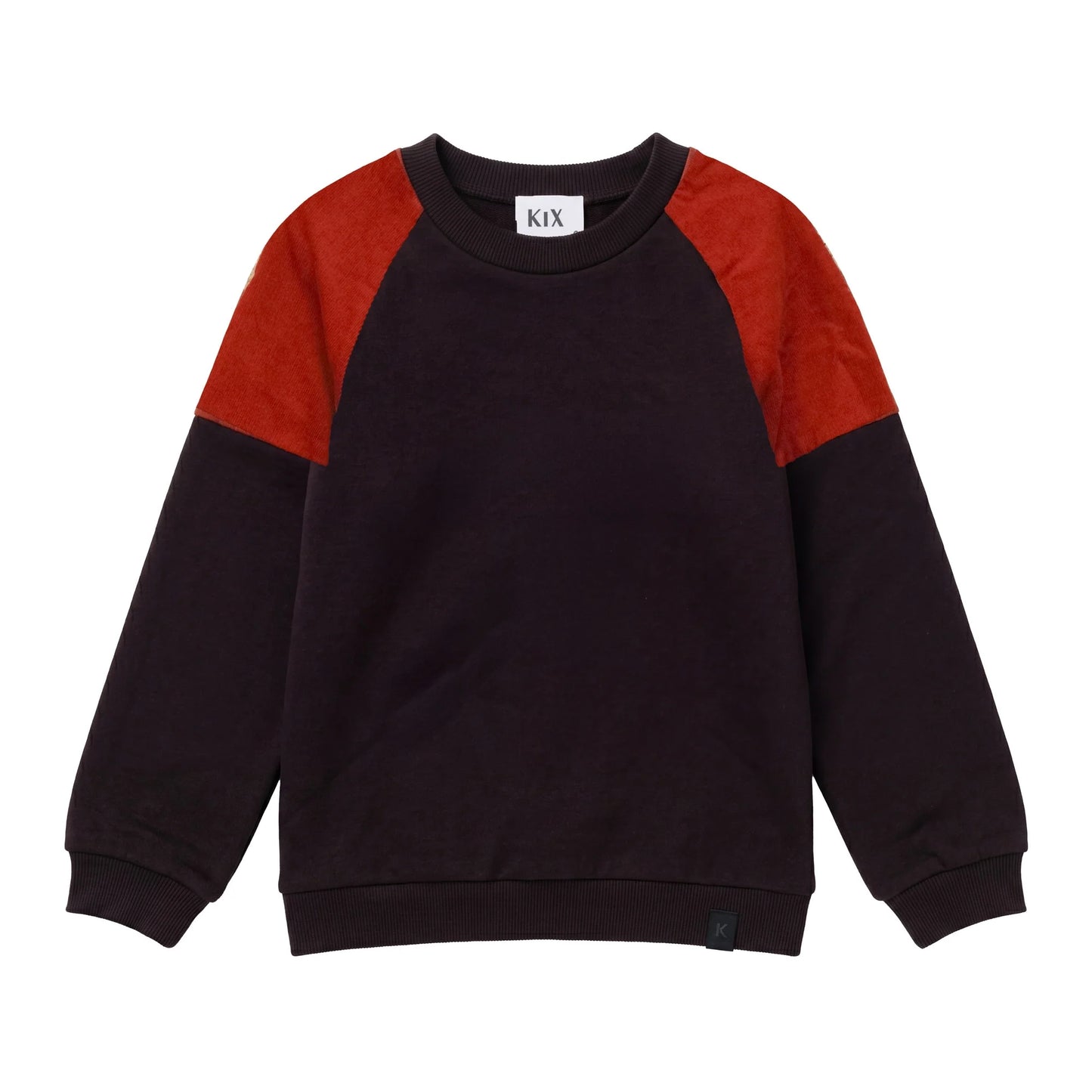 Cord Insert Color Block Sweat - Cocoa