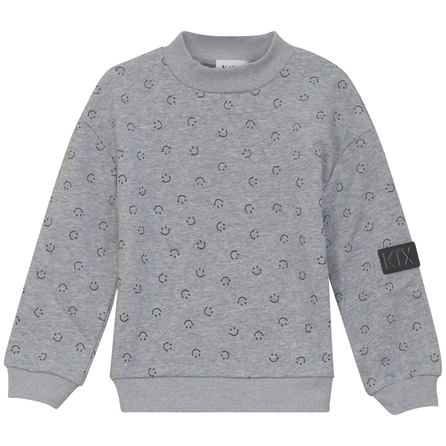 SMILEY PRINT SWEATSHIRT