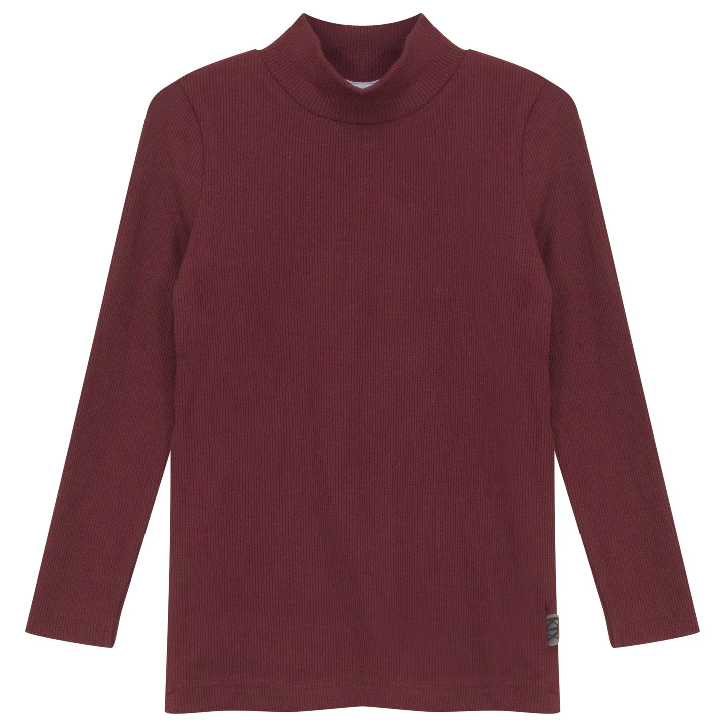 WINE MOCKNECK TOP