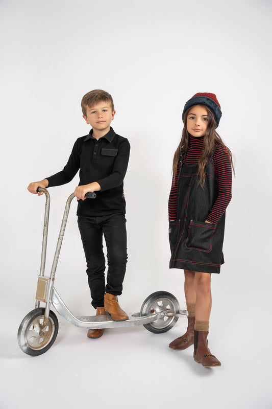 DENIM STITCHED JUMPER