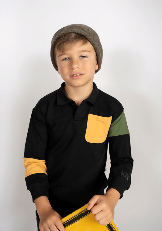 COLOR BLOCK POLO