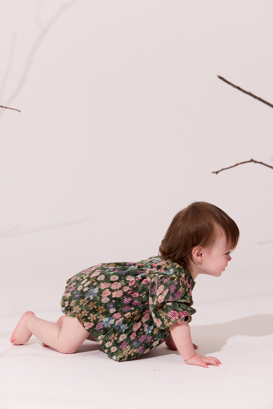 Green Krinkle Velvet Set