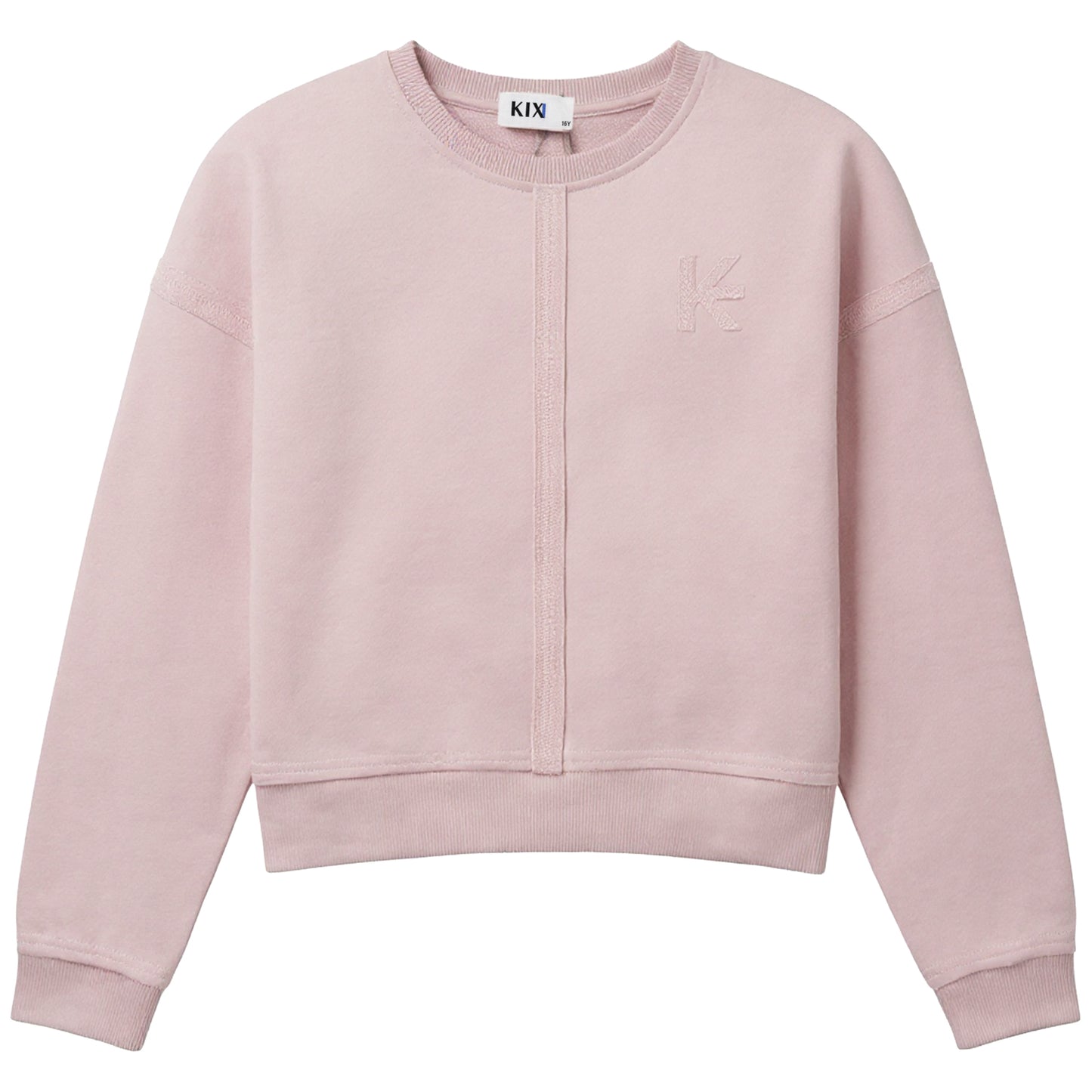 Raw Edged Pink Sweatshirt