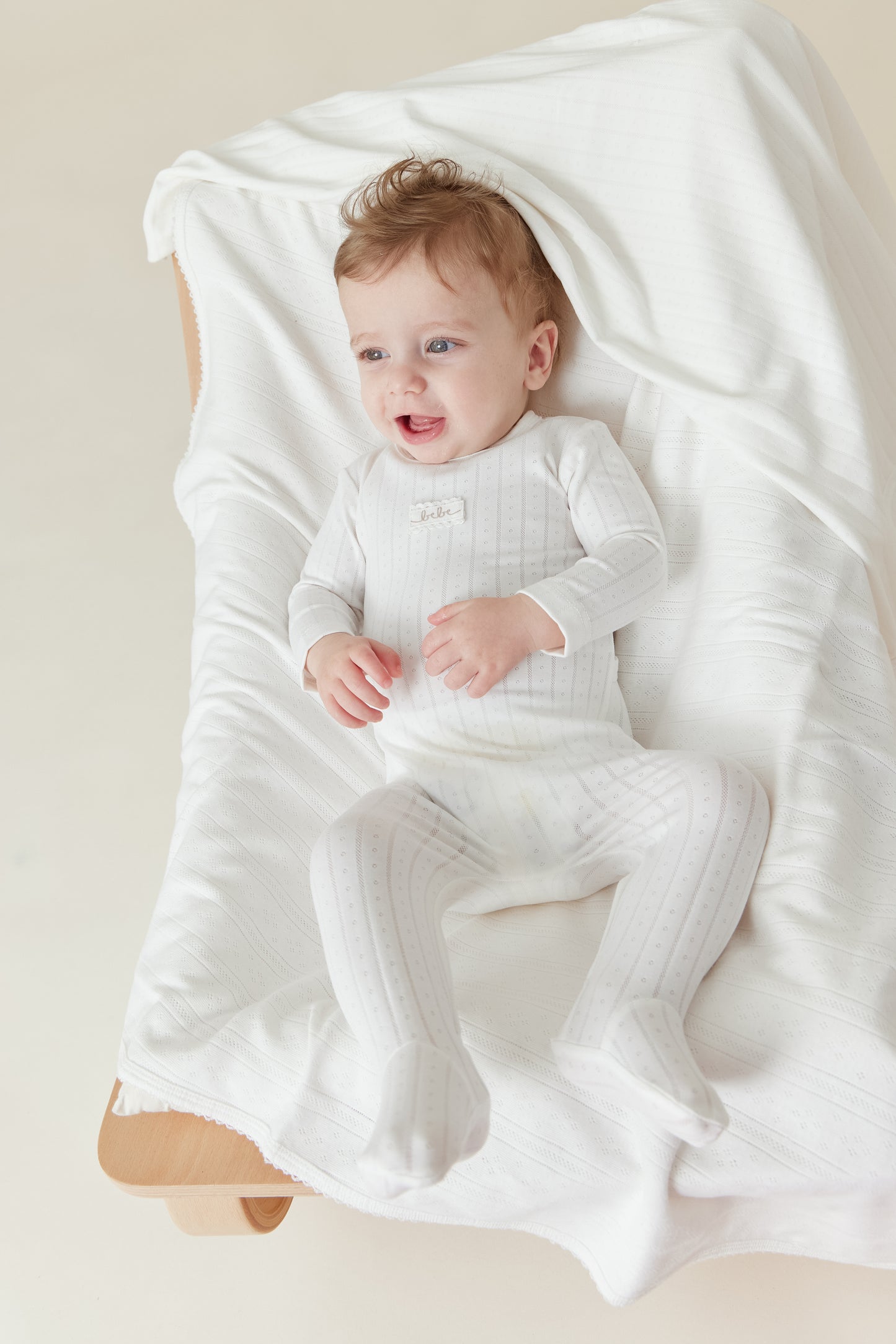 Blush Pointelle Romper and Bonnet