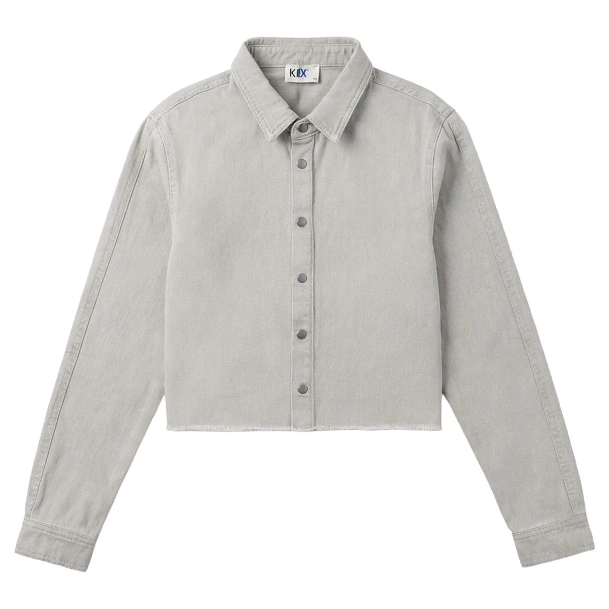 Grey Cropped Shirt