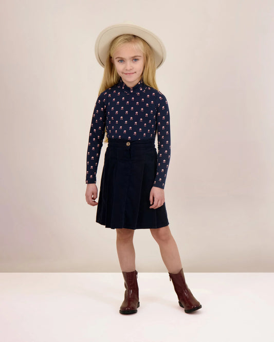 Corduroy Skirt Navy