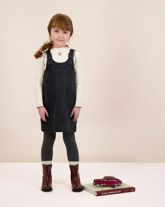 Contrast Funnel Neck Ecru