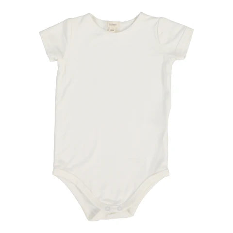 Bamboo Short Sleeve Onesie Winter White