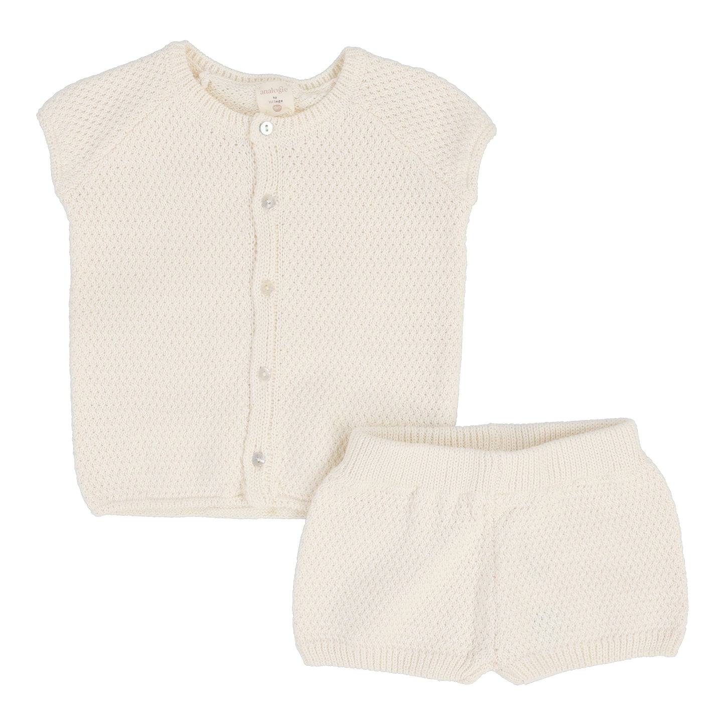 Knit Boys Set- Ivory