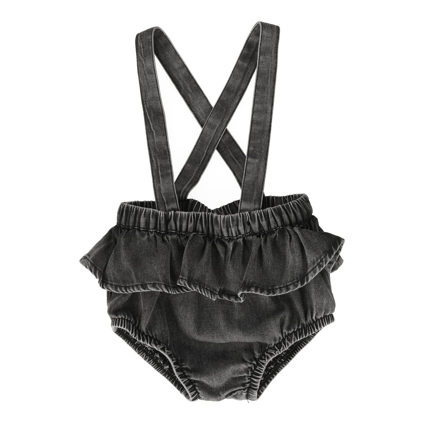 Flutter Suspender Bloomer- Black Wash