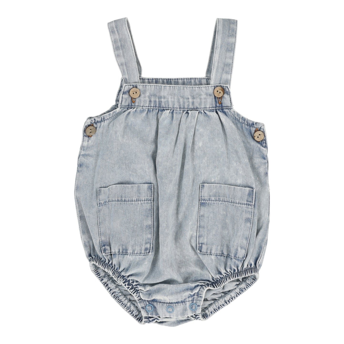 Boy Romper- Blue Wash