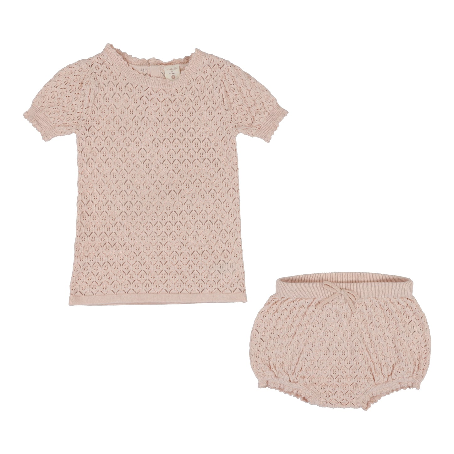 Girls Two Piece Set Pearl Pink