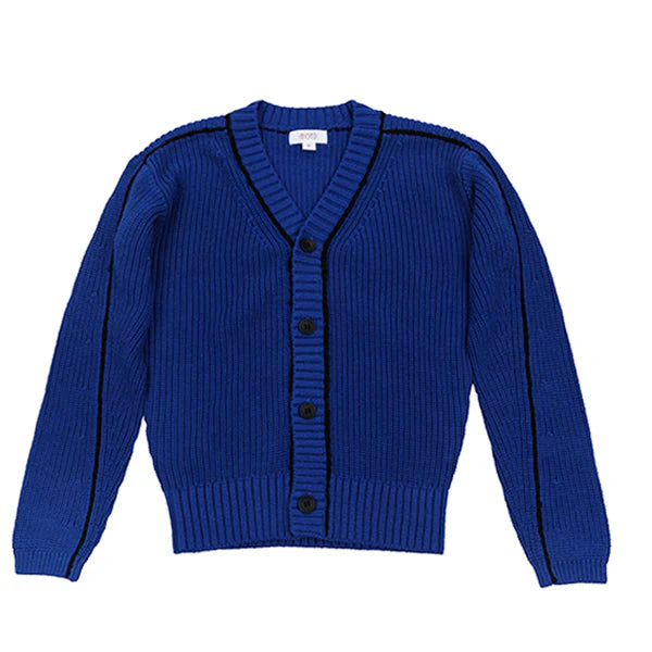 True Blue Piped Cardigan