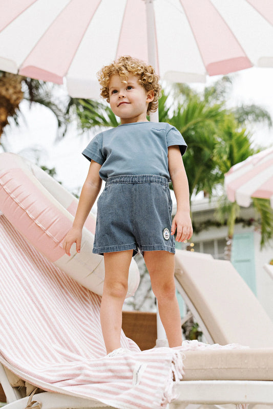 Dainty Denim Boys Shorts