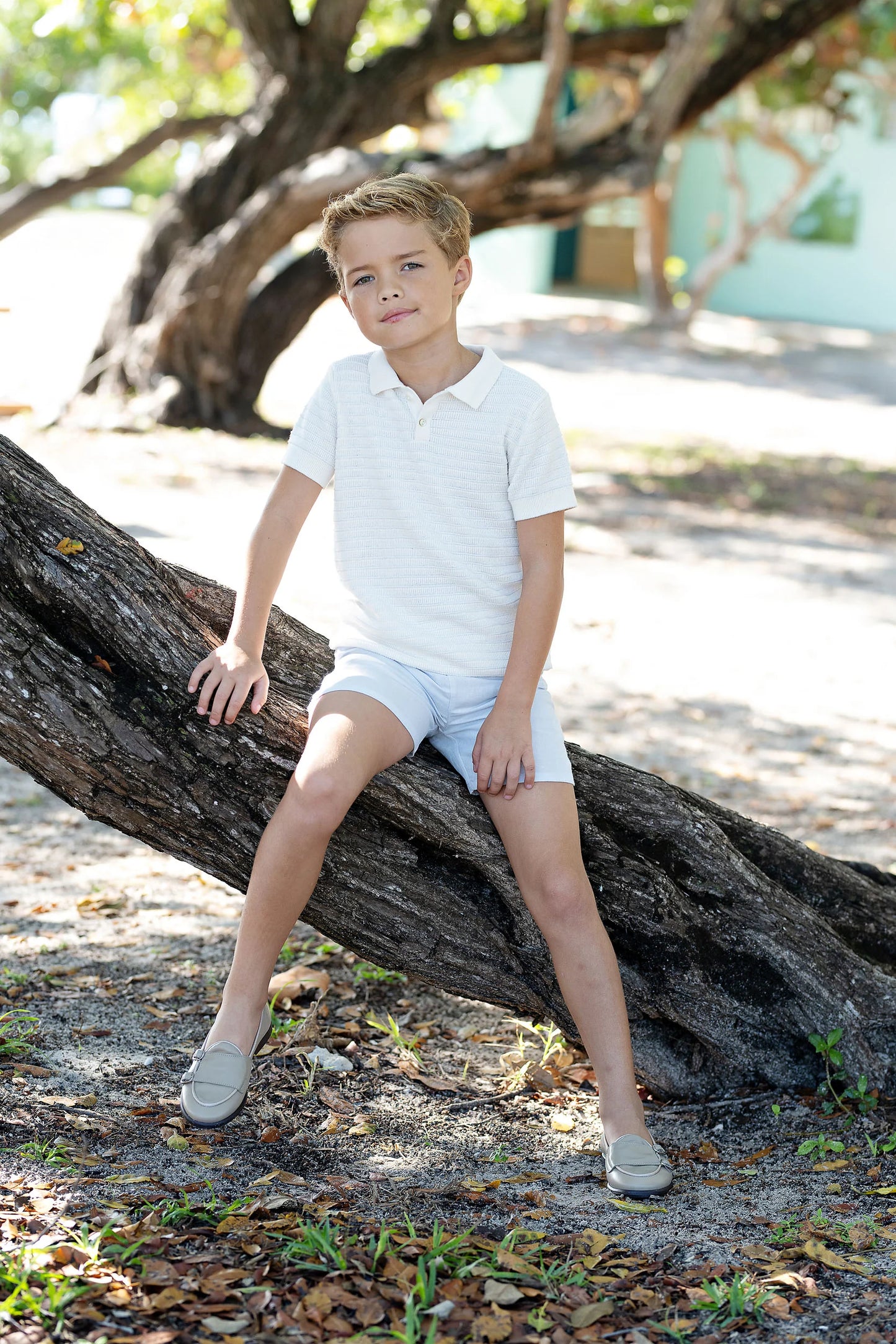 Dress Shorts- Clear Blue