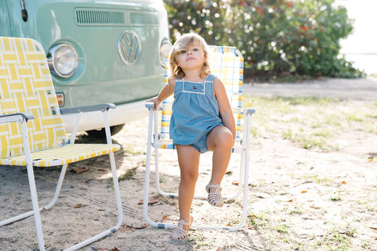 Denim Capsule Toddler Girl Set - Blue Tencel
