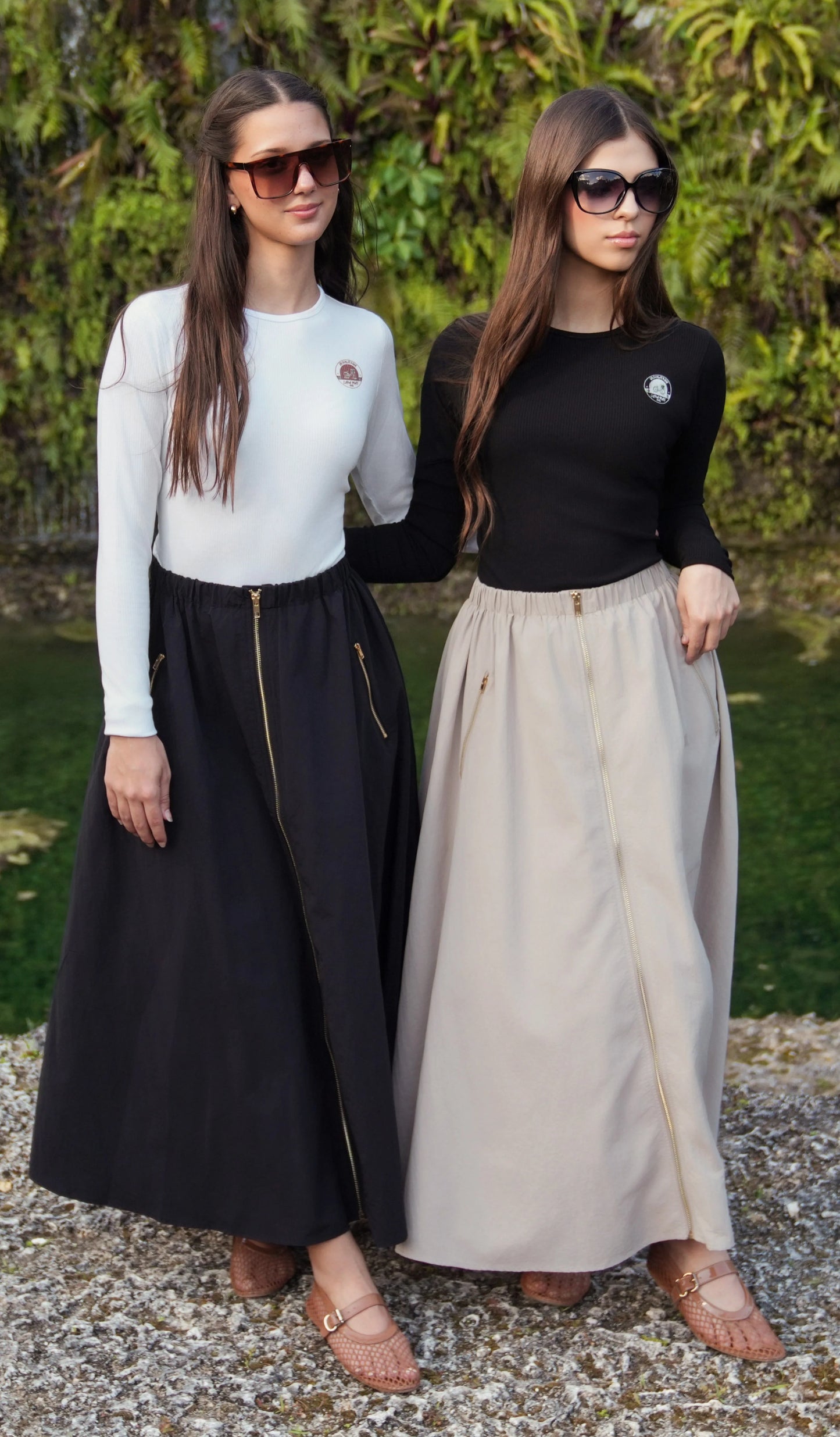 Black Kim Zipper Skirt