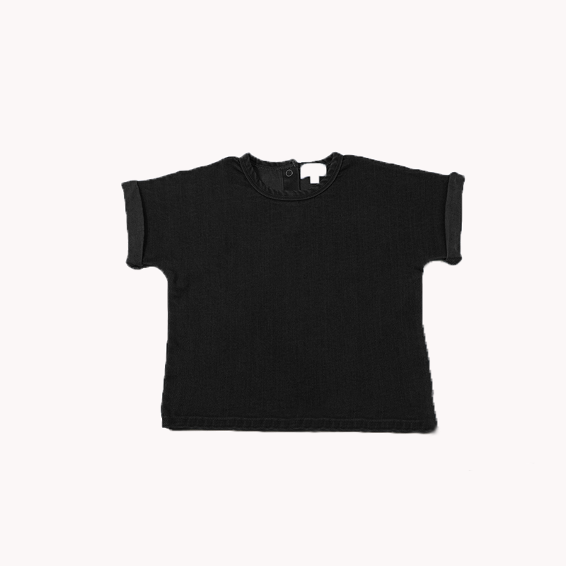 Snap Collection - Black Denim Tee