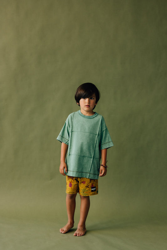 KHAKI REVERSED TSHIRT