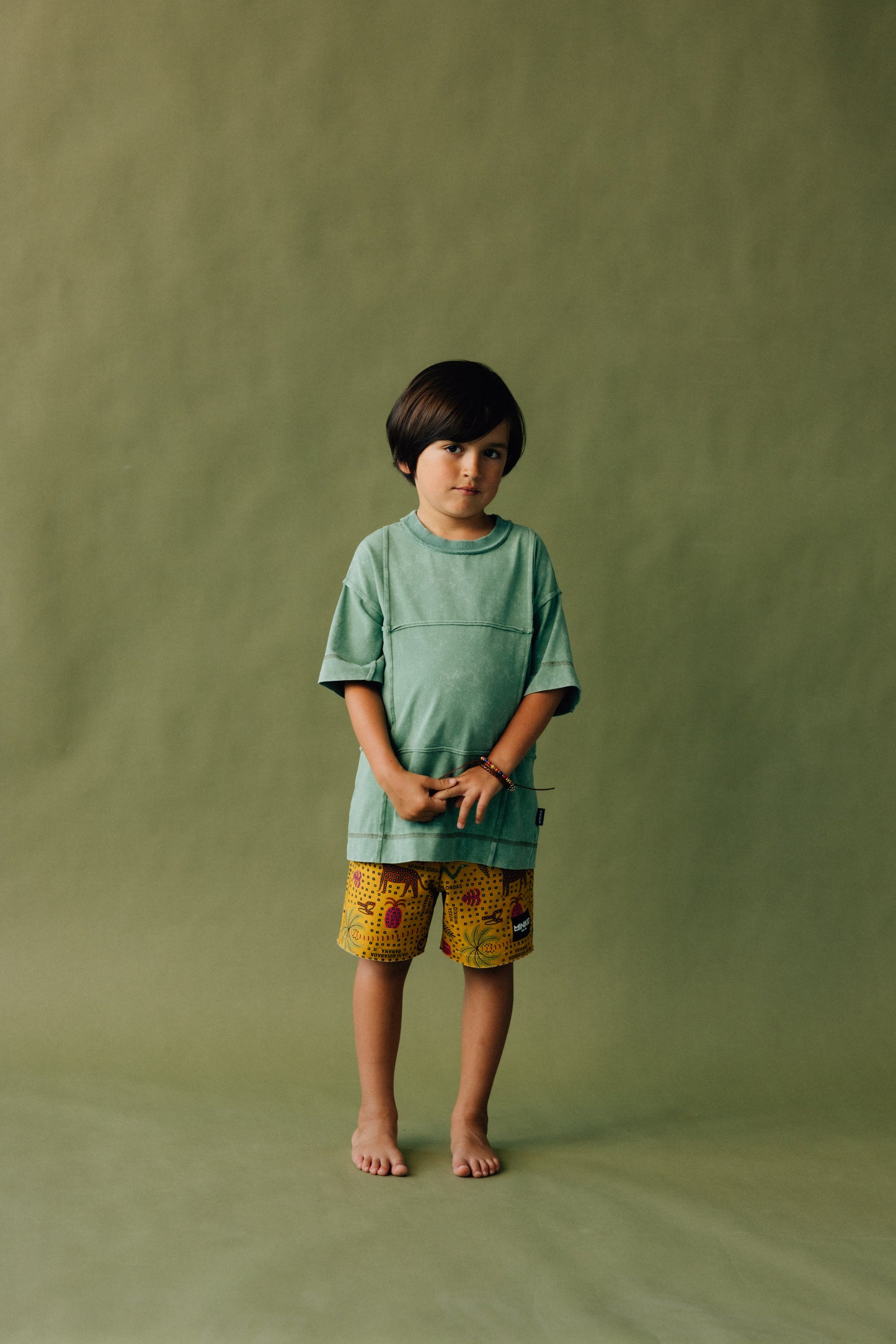 KHAKI REVERSED TSHIRT