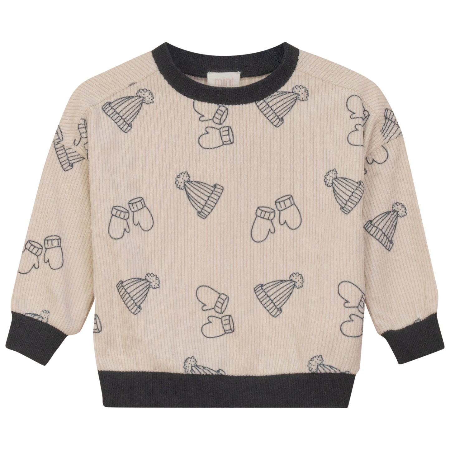 CORDUROY PRINT SWEATSHIRT