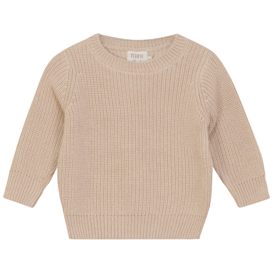 BUTTON DETAIL PLAID OVERALL with CHUNKY SWEATER