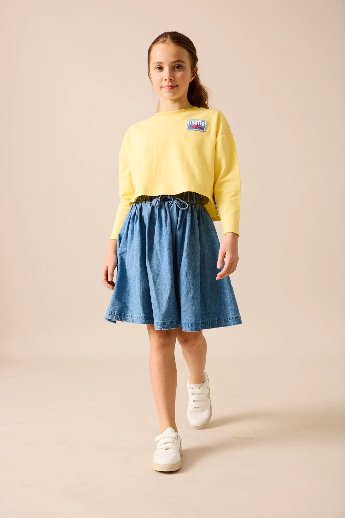 Cropped Tee- Yellow