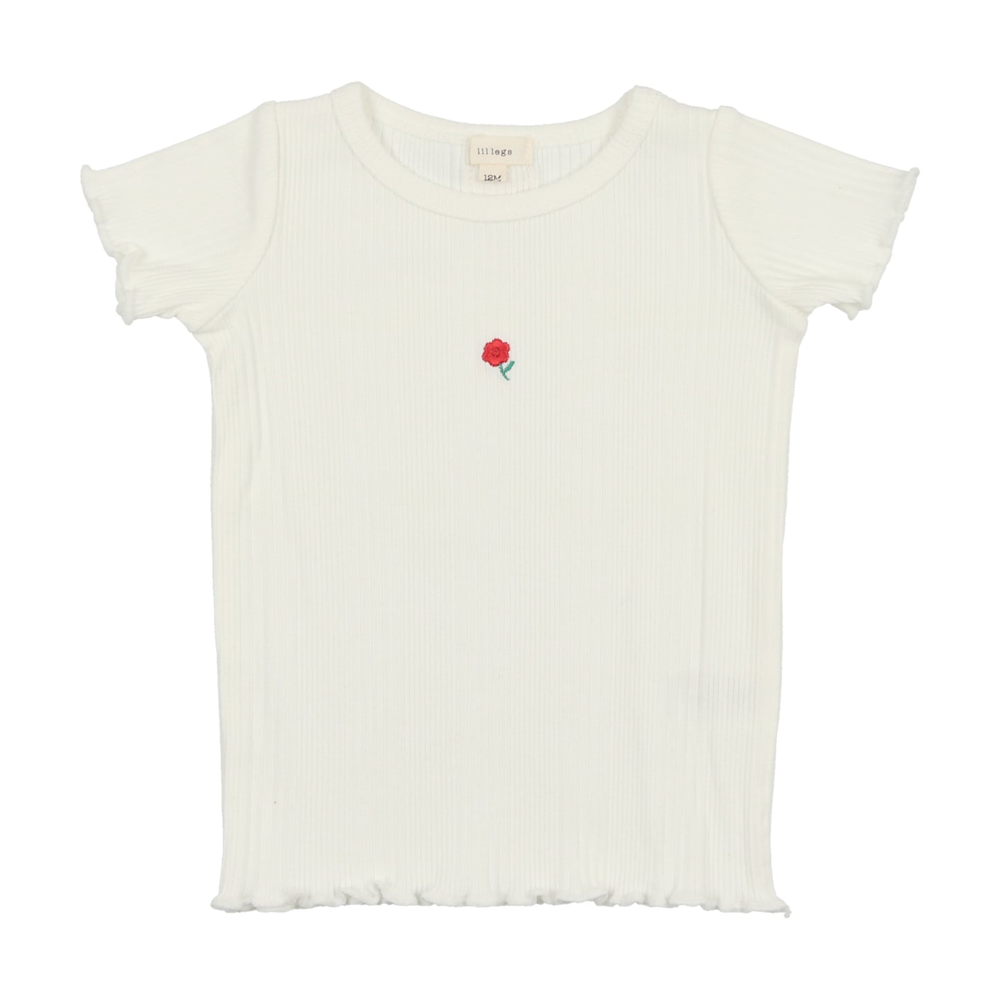 MULTI RIBBED TEE SHORT SLEEVE Winter White