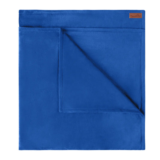 MinkyBee Stroller Blanket - Royal Blue