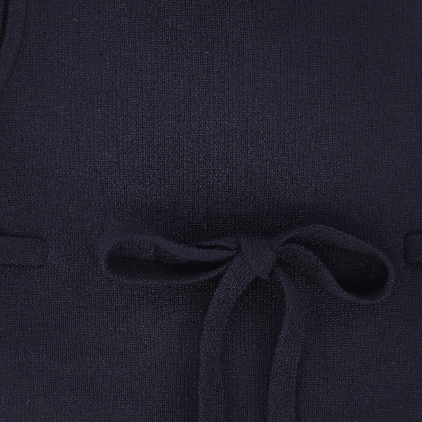 Bow Knit Overalls - Navy