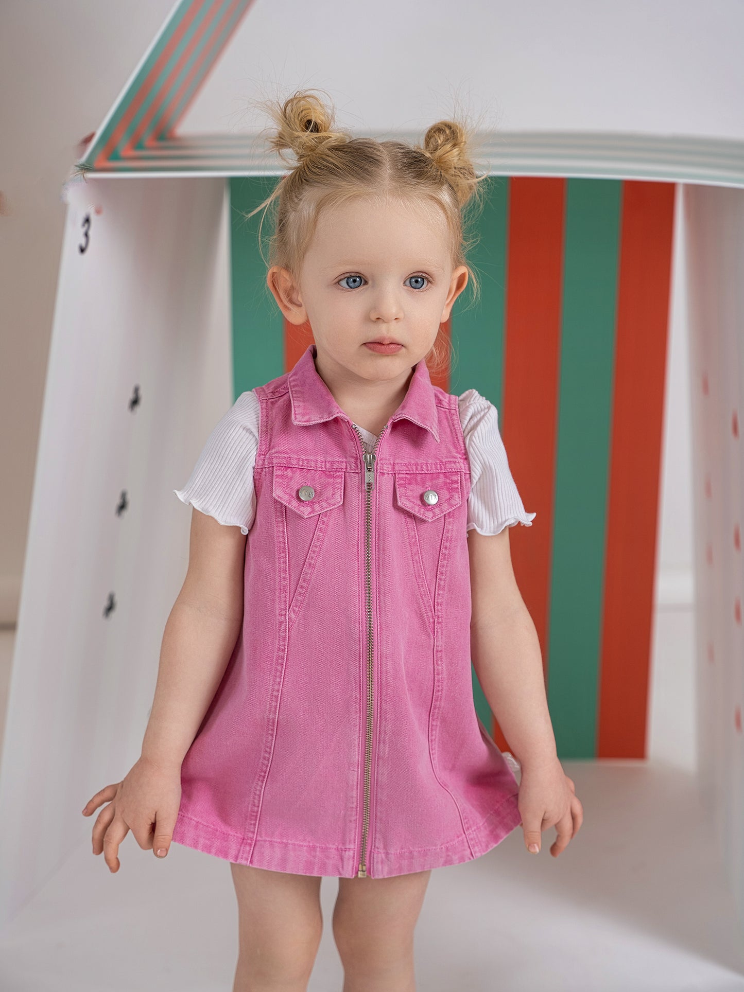 Pink Denim Jumper