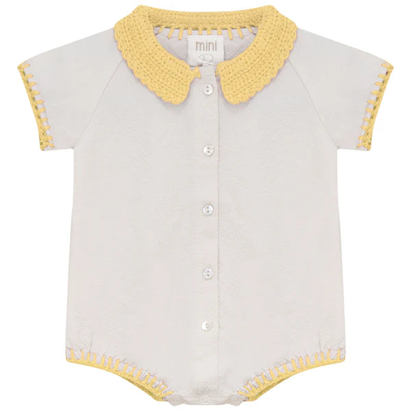 BG COMBINATION ROMPER IVORY