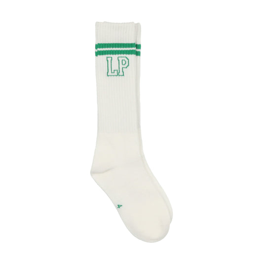 LP Knee Socks- White/Green
