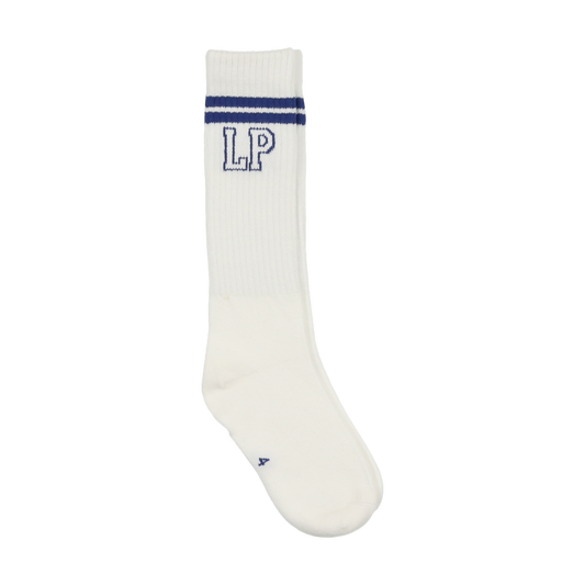 LP Knee Socks- White/Blue