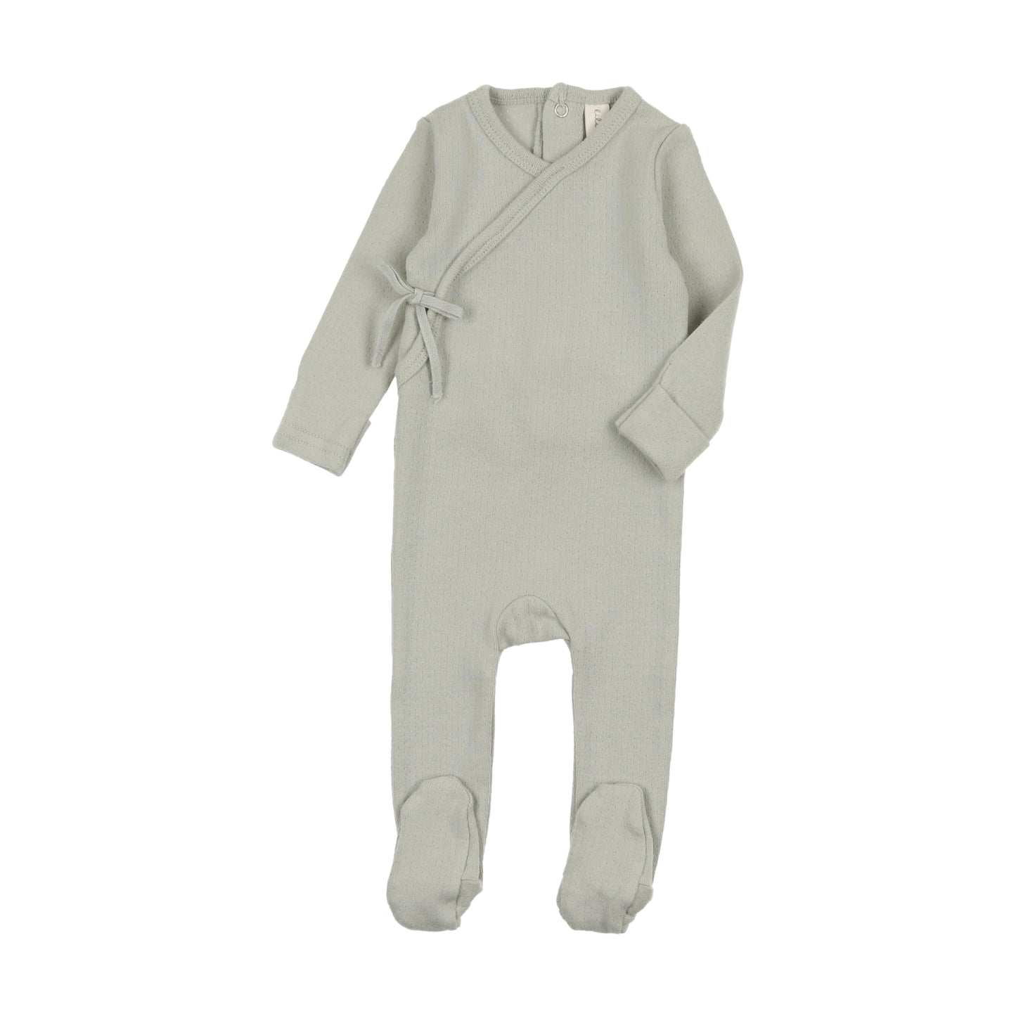 Pinpoint Wrapover Footie - Sea Blue