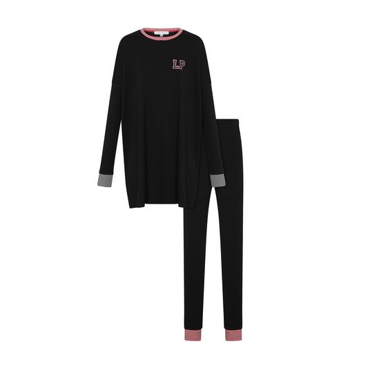 Black Varsity Teen PJs
