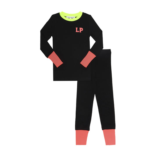 Neon Pajamas with LP- Black/Pink
