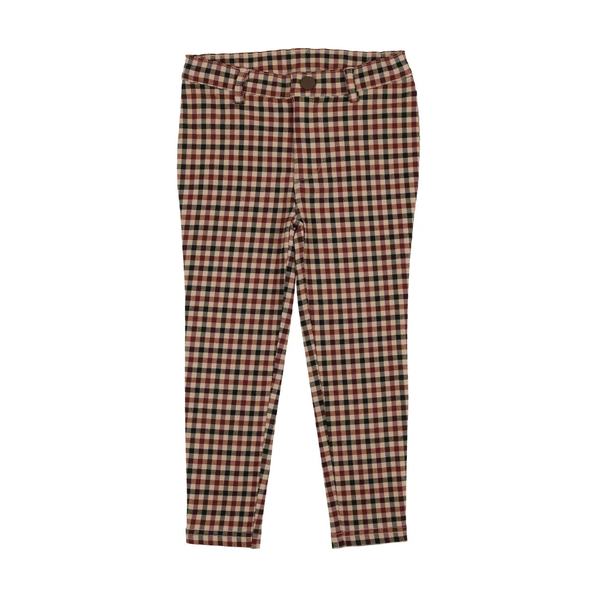 PRINTED PANTS Tan Plaid