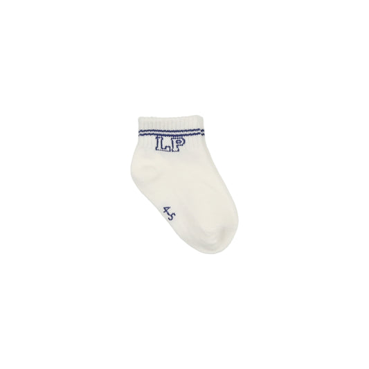 LP Short Socks- White/Blue